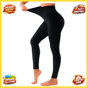 High Waisted Leggings Tummy Control Soft Yoga Pants Workout Running Plus Size